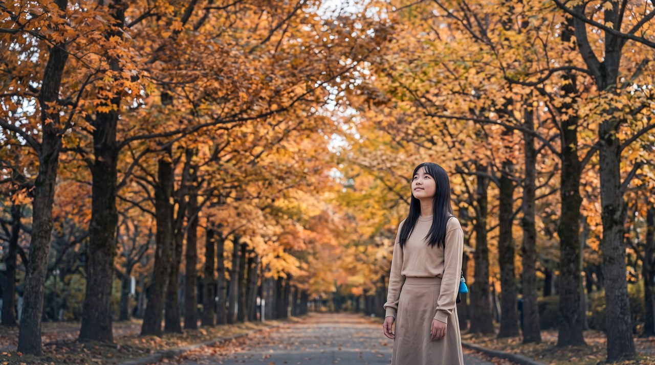 ティーン女性 公園で